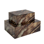 Glass Box Brown Agate - Large