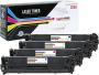 Generic Compatible Toner Cartridge Replacement For Hp CB540A Black Cyan Magenta Yellow 4-PACK