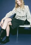 Poplin Bow Blouse - Cream Striped