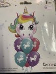7 Pack Unicorn Balloon