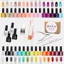 High-quality Uv/led Glam Gel Nail Polish Salon Starter Kit - 40 Pieces