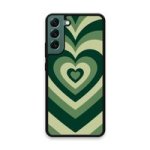 Custom Printed Tpu Cases - Samsung Galaxy S22 Plus 5G & 39 Dark Green Heart& 39 By