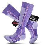 Outdoormaster Thermolite Merino Wool Ski Socks Compression Thermal Snowboarding Socks For Men & Women Cold Weather