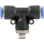 AirCraft Pu Hose Fitting Tee 10MM-1/8 M