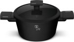 20CM Titan Pro Casserole Matte Black Pan With Lid 2.3 L Capacity