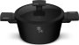 20CM Titan Pro Casserole Matte Black Pan With Lid 2.3 L Capacity