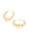 Goldair Gold Ball Bubble Hoop Earrings