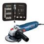 Bosch - Angle Grinder Gws 700 With 38 Piece Blue Mixed Set