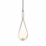 Rain Drop Pendant Light Metal Satin Gold