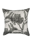 Monochrome Floral Print Scatter Cushion - 50X50 White
