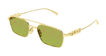 Gucci Sunglasses Womens In Gold Green GG1804S-002 - Gold Onesize