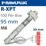 Throughbolt M8X95X30MM X100 -box