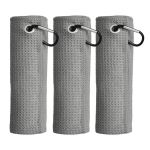 Microfiber Waffle Pattern - 30CM X 7.5CM - 3 Pack - Grey