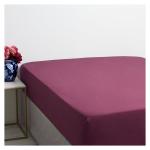 Microfibre Burgundy Fitted Sheets
