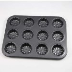 12 Cup Non Stick Cupcake Muffin Pan With Design