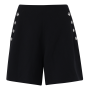 Holly Black High Waisted Shorts With Poppers - Black / 18