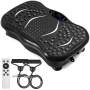 Sportino Vibration Plate Exercise Machine Whole Body Workout Fitness Home Training - Black