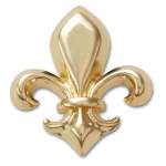 Goldair Gold Fleur De Lis Jibbitz - Multi Osfa