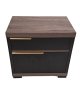 Savona Bedside Table - Chobe & Ebony