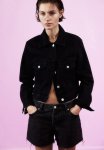 90S Boyfriend Fit Low Denim Shorts - Black