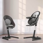 Mima Moon High Chair Black - Black Silver