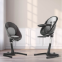 Mima Moon High Chair Black - Black / Silver