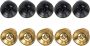 10PCS Guitar Strap Locks Metal End For Acoustic Electric Bass Guitar