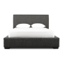 @home Blaine Bed Cos Jet Black Extra Length