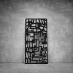 Wall Art D079 - 2900 X 1400 X 20 Indoor Matt Black Cool White