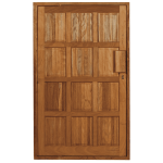 Swartland Pivot Door In Frame -12 Panel Hung In Frame Fully Assembled