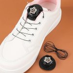 1PAIR Lazy Shoelaces Automatic Rotating Buckle Self-locking Button Shoe Laces Fixer