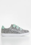 Camila Leather Sneaker - Animal Mint