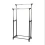 Unique Double Pole Telescopic Clothes Rack