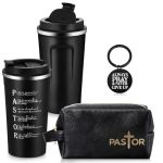 Roshtia 3 Pcs Pastor Appreciation Gift For Men Christian Ordination Gift Ministers Religious Inspirational 17OZ Stainless Steel