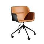 Tuscan Office Chair With Wheels - Black And Grey