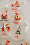 Acrylic Christmas Decorations - Festive Cheer - Pack Of 10