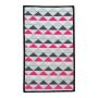 Indoor / Outdoor Plastic Rug - Triangles Pink - 100 X 60CM