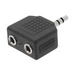 2X 3.5MM Trs Female To 3.5MM Trs Male Adapter Fts P35SM235SF