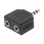 2X 3.5MM Trs Female To 3.5MM Trs Male Adapter Fts P35SM235SF