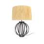 Bartley Metal Table Lamp With Raffia Wrap Natural Shade - Lamp Base Only