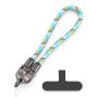 Compatible With Phone Lanyard Charger 2-IN-1 Cable - Ice Blue