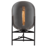 Oracle Table Lamp Metal With Smokey Glass