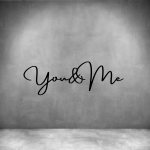 You&me - L 450MM Grey Font 2