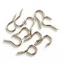 10PCS Curtain Hooks & Eyes Silver