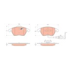 Trw Brake Pad Set Disc Brake GDB1550