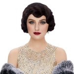 Stfantasy 20S Finger Wave Wig Flapper Curly Synthetic Hair For Women 1920S Cosplay Costume Halloween Party Daily Everyday Wear D