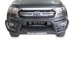 Ford Ranger T6 Facelift No Pdc Tri-nudge Bar Black For