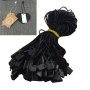2 Packs 1 Pack Of 1000 Pcs Clothing Tag Rope Cottonuniversal Plastic Square Hanging Tablets Black