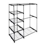 Double Rod Wardrobe With 5 Shelves