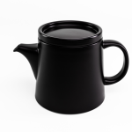 - Flat Stackable Tea Pot Choose From 4 Colours - Semi Matt Black